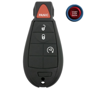 chrysler dodge jeep 4 button smart key, iyz c01c 68066871af 433 mhz aftermarket