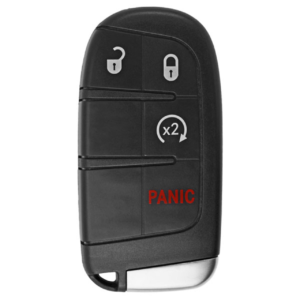dodge, jeep 4 button smart key (version 2) m3n 40821302, 68066350ab, 433 mhz aftermarket