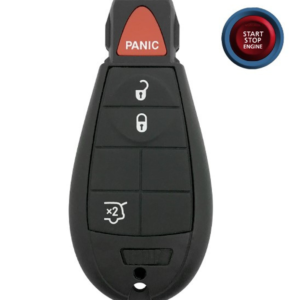 jeep grand cherokee 4 button smart key, iyz c01c 68051664ah 433 mhz aftermarket