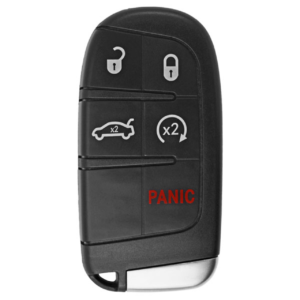 chrysler 5 button smart key (version 2) m3n 40821302, 56046759af, 433 mhz aftermarket