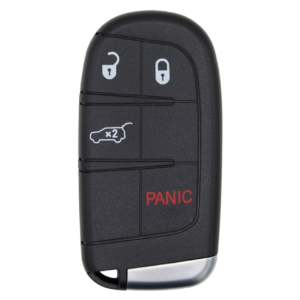 jeep/dodge 4 button smart key (version 2) m3n 40821302, 68143504ab, 433 mhz aftermarket