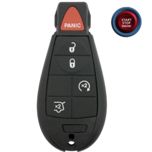 jeep grand cherokee 5 button smart key, iyz c01c 05026453al 433 mhz aftermarket