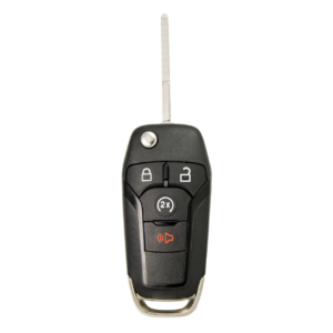 ford 4 button side mill flip key n5f a08tda, 164 r8134, 902 mhz aftermarket