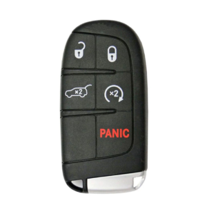 jeep 5 button smart key (version 2) m3n 40821302, 68143505ac, 433 mhz aftermarket
