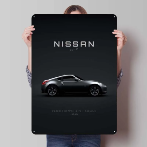nissan 370z thin metal poster (black)
