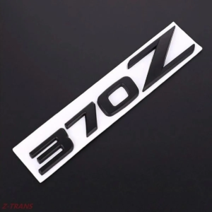 nissan 370z rear metal black emblem