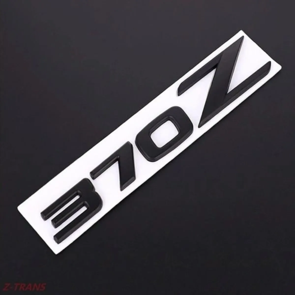 Nissan 370z rear metal black emblem - Z-TRANS AUTO PARTS