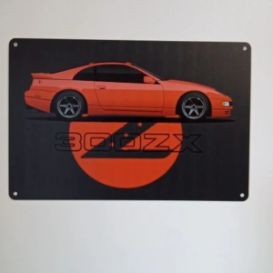 nissan 300zx thin metal poster
