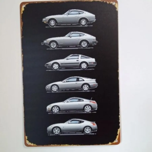 nissan/datsun 240z, 280z, 300zx, 350z, 370z poster