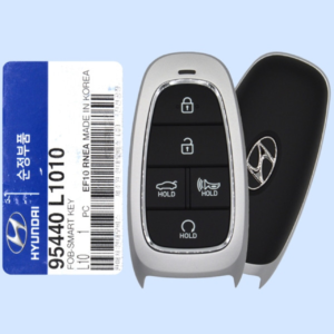 hyundai 5 button smart key tq8 fob 4f27 95440 l1010 433 mhz non park assist, new oem