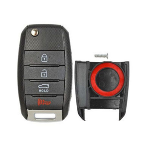 kia 4 button flip key replacement case (high security blade) aftermarket