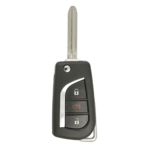 scion 3 button remote flip key hyq12bby / 89070 42660 / 4d67 chip aftermarket