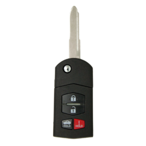 mazda 4 button remote flip key kpu41788 aftermarket