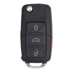 wolkswagen 4 buttons remote flip key shell no chip inside aftermarket