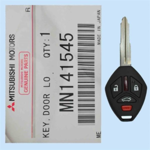mitsubishi 4 button remote head key oucg8d 620m a, mn141545, 315 mhz new, oem