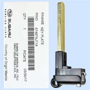 subaru outback emergency insert key blade 57497 aj11a new, oem