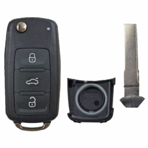 volkswagen 4 button flip key replacement case