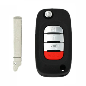 smart fortwo, forfour 4 button remote flip key cwtwb1g767, 433 mhz aftermarket