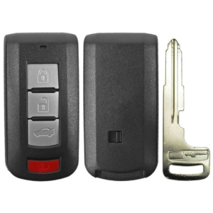 new 4 button mitsubishi proximity key shell & buttons