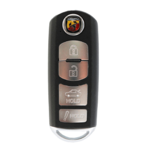 fiat 124 spider 4 button remote key fob 315 mhz wazske13d02 refurbished