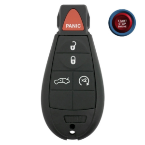 dodge 5 button smart key iyz c01c 05026566an 433 mhz, aftermarket
