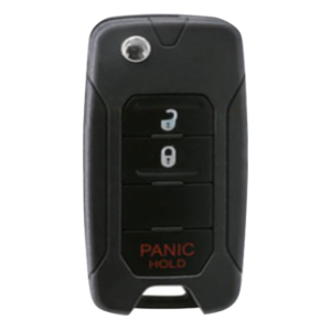 fiat 3 button remote flip key 2adftfi5am433tx, 68296748aa, 433 mhz aftermarket