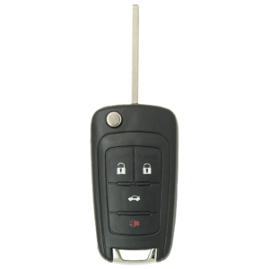 chevrolet 4 button remote flip key for gm oht01060512 aftermarket