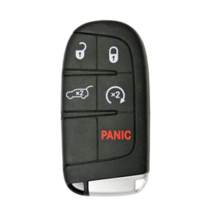 jeep 5 button smart key (version 2) m3n 40821302, 68143505ac, 433 mhz aftermarket