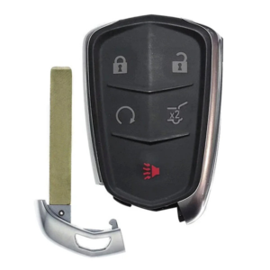 cadillac 5 button smart key hyq2es 13564995 433 mhz aftermarket