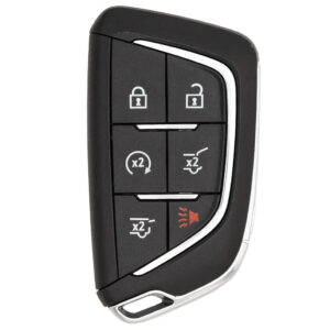cadillac 6 button smart key ygog20tb1, 13541571, 85038860, 433 mhz aftermarket