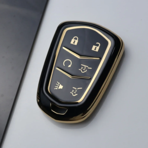 cadillac 6 button smart key cover case (black) no electronics