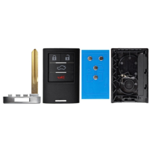 cadillac 4 button smart key remote shell m3n5wy7777a aftermarket